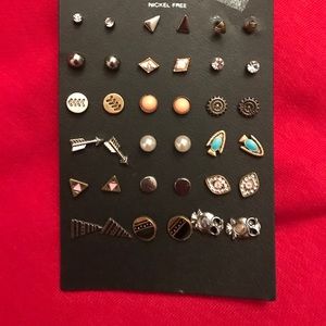 18 pair earring set